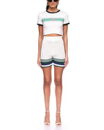 Short Crochet Tennis Shorts Blanc - photo 2/6 - UrbanDrip