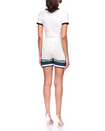 Short Crochet Tennis Shorts Blanc - photo 5/6 - UrbanDrip