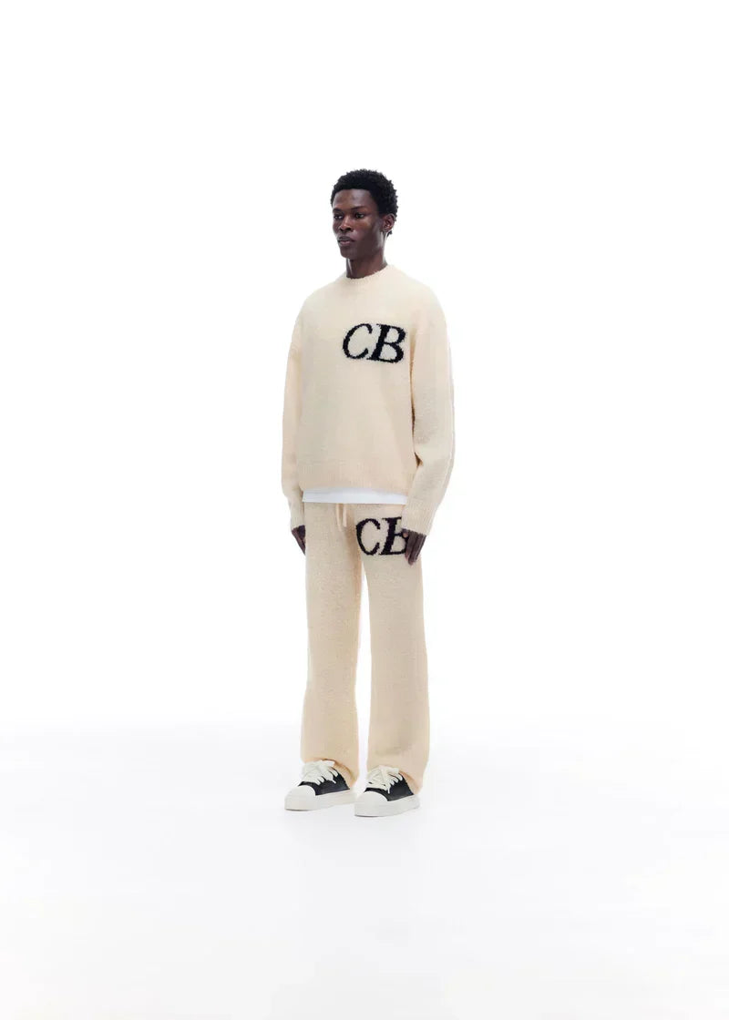 Sweat Pull CB Logo Knit Beige - photo 3/5 - UrbanDrip