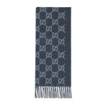 Écharpe Bonnet Et en jacquard de cachemire Bleu Marine - photo 2/2 - UrbanDrip