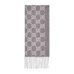 Écharpe Bonnet Et en jacquard de cachemire e Gris Clair - photo 2/2 - UrbanDrip