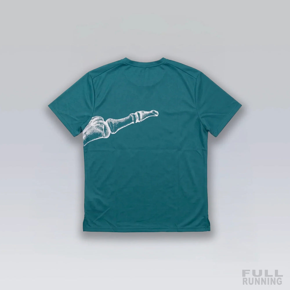 T-shirt de Running Division Squelette "MILER" Bleu