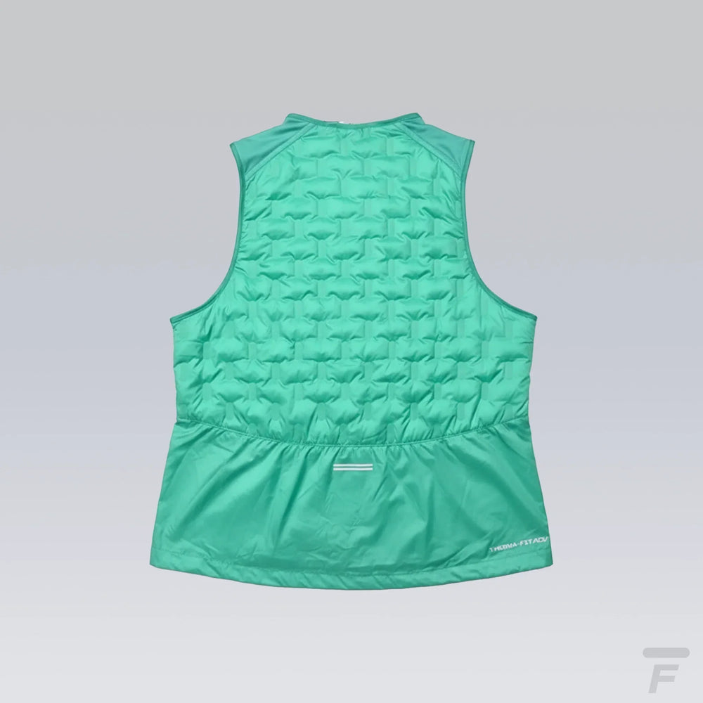 Veste Sans Manche Running Therma Fit Vert Menthe
