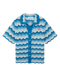 Wavy Gradient Crochet Shirt - casablanca (3)