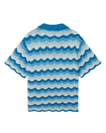 Wavy Gradient Crochet Shirt 3 Blanc - photo 5/5 - UrbanDrip