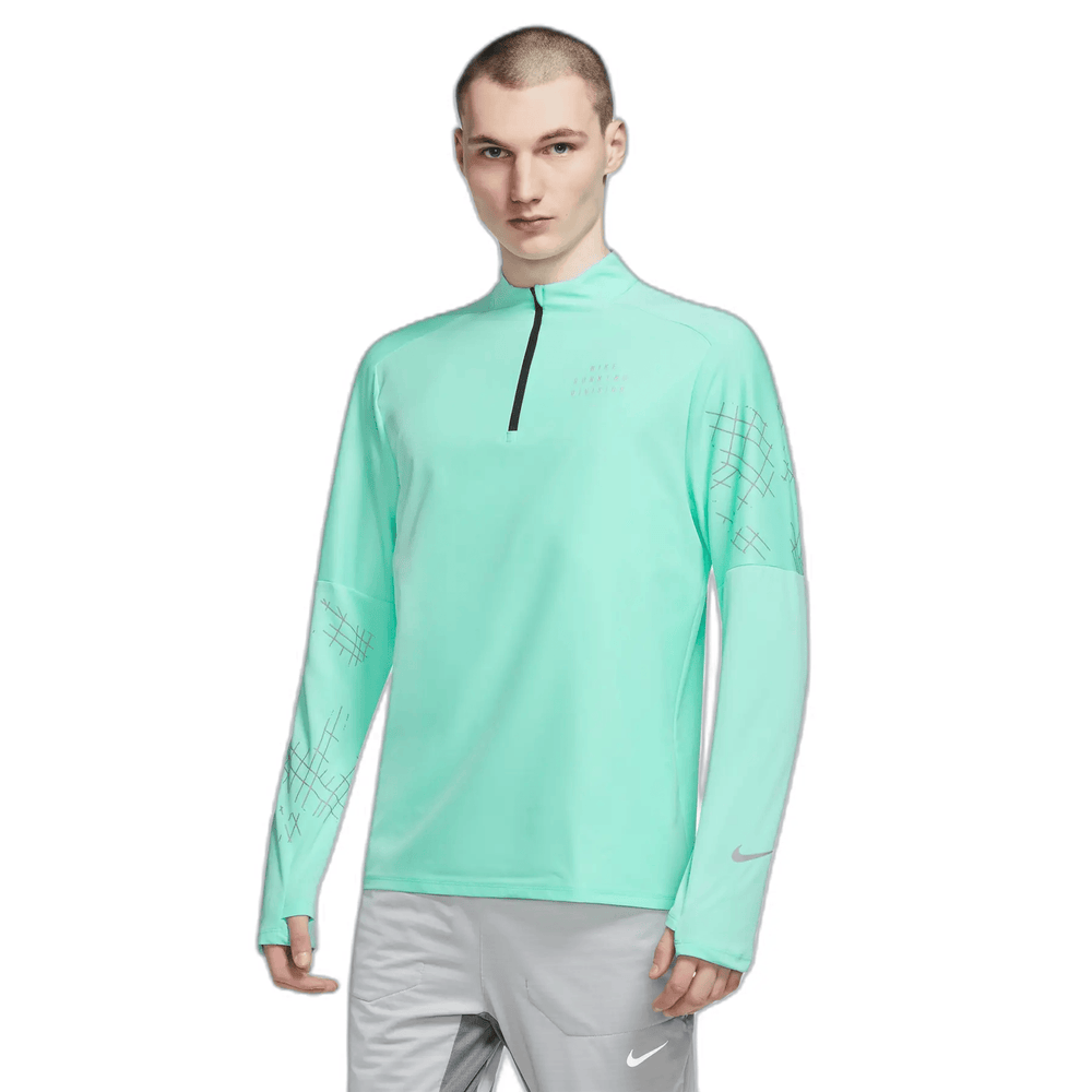 T-Shirt Maillot demi zip manches longues Dri Fit Run Division - UrbanDrip