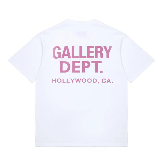 T-Shirt Et Blanc Rose - UrbanDrip