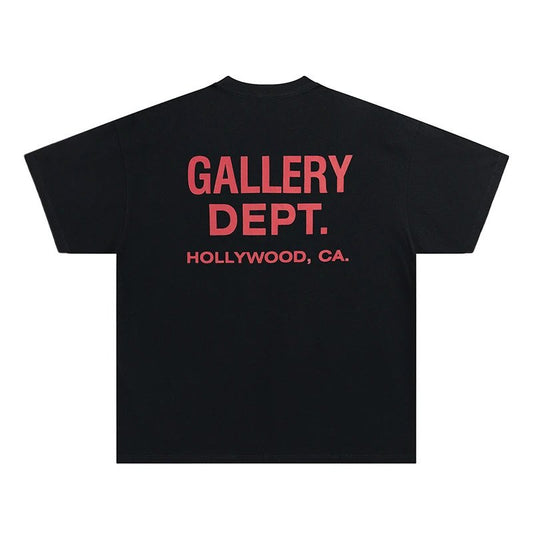 T-Shirt Noir Et Rose - UrbanDrip