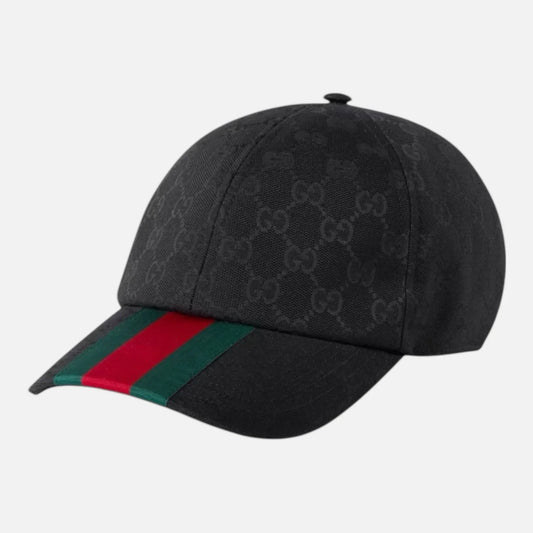 Casquette Cap Noire Bande Signature Verte Noir Rouge Vert - UrbanDrip