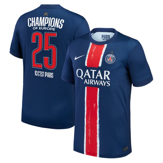 T-Shirt Maillot Collector Domicile Stadium PSG 24 25 Champions of Europe 2025 - UrbanDrip