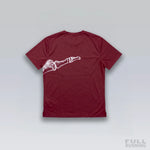 T-shirt de Running Division Squelette "MILER" Rouge