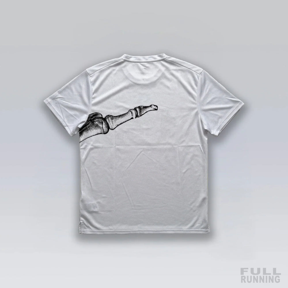 T-shirt de Running Division Squelette "MILER" Blanc