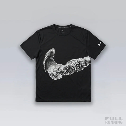 T-shirt de Running Division Squelette "MILER" Noir