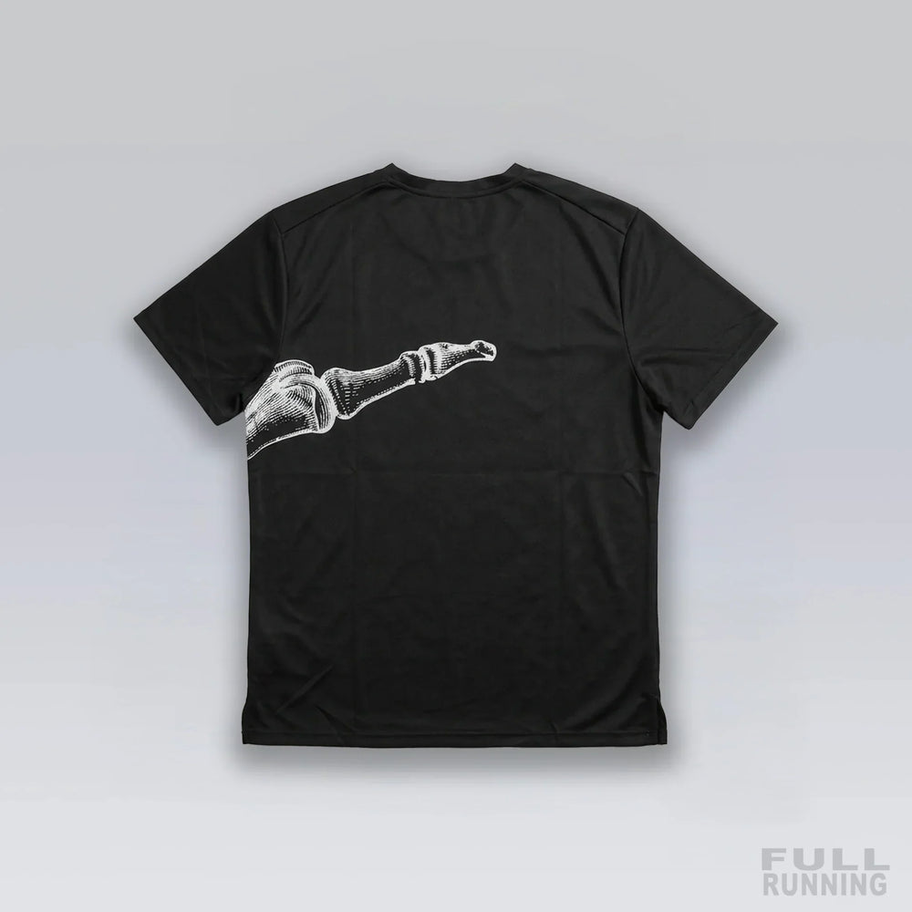 T-shirt de Running Division Squelette "MILER" Noir