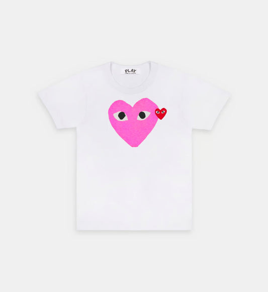 T-Shirt Et Blanc Rose - UrbanDrip