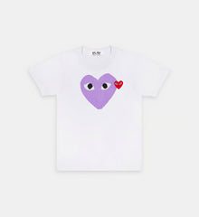 T-Shirt Et Blanc Violet - UrbanDrip