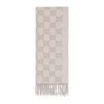 Écharpe Bonnet Et en jacquard de cachemire Cassé Blanc Beige - photo 2/2 - UrbanDrip