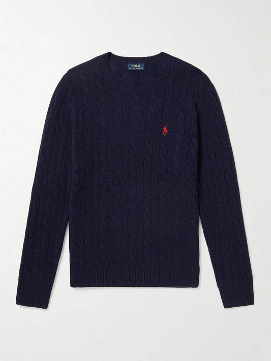Sweat Pull En Laine Bleu Marine - photo 1/3 - UrbanDrip